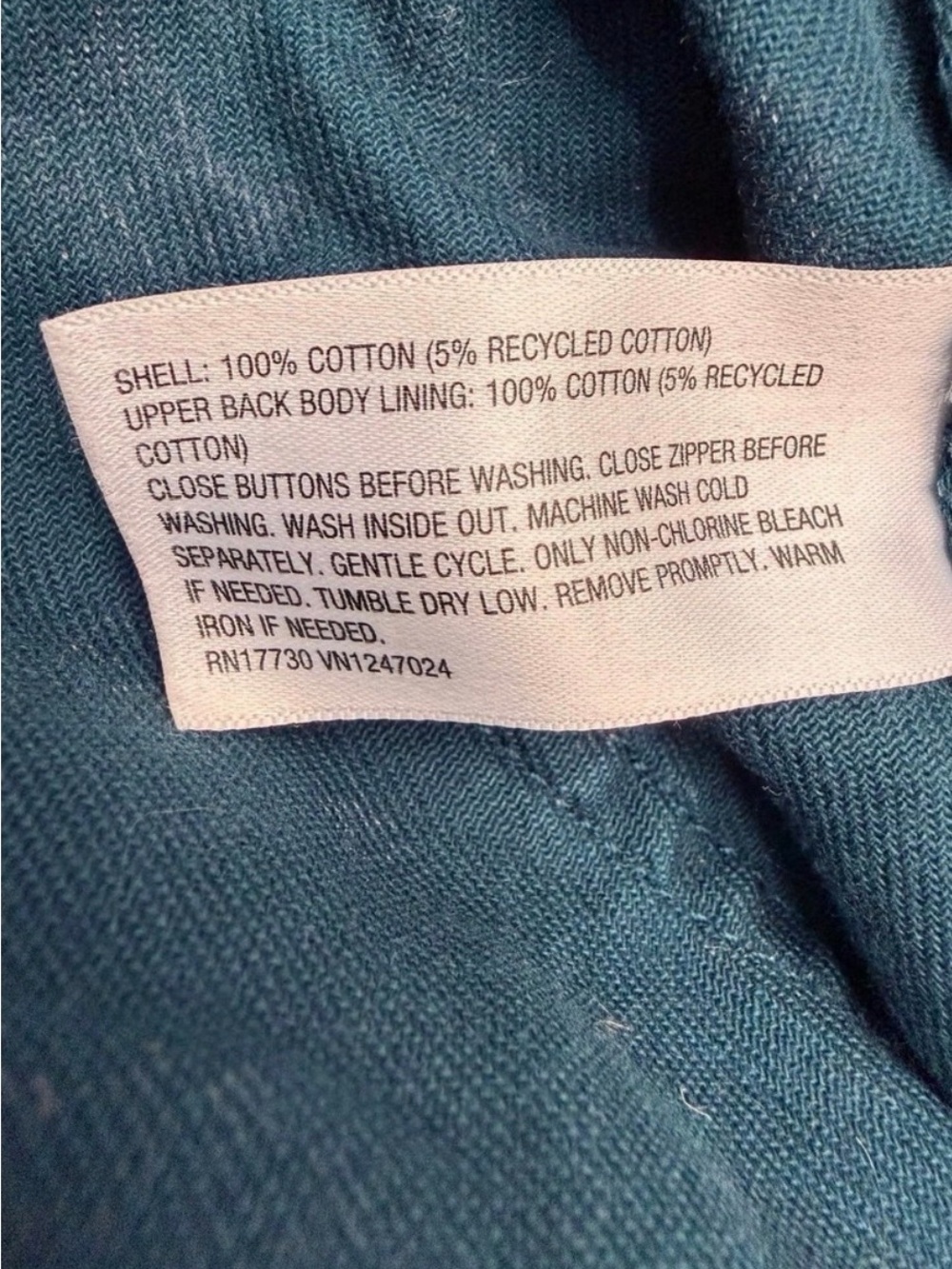 Boilersuit / Jumpsuit w/ Rope Drawstring, 7 Pockets ~ Teal w/ Small Pink Flowers - Picture 11 of 11